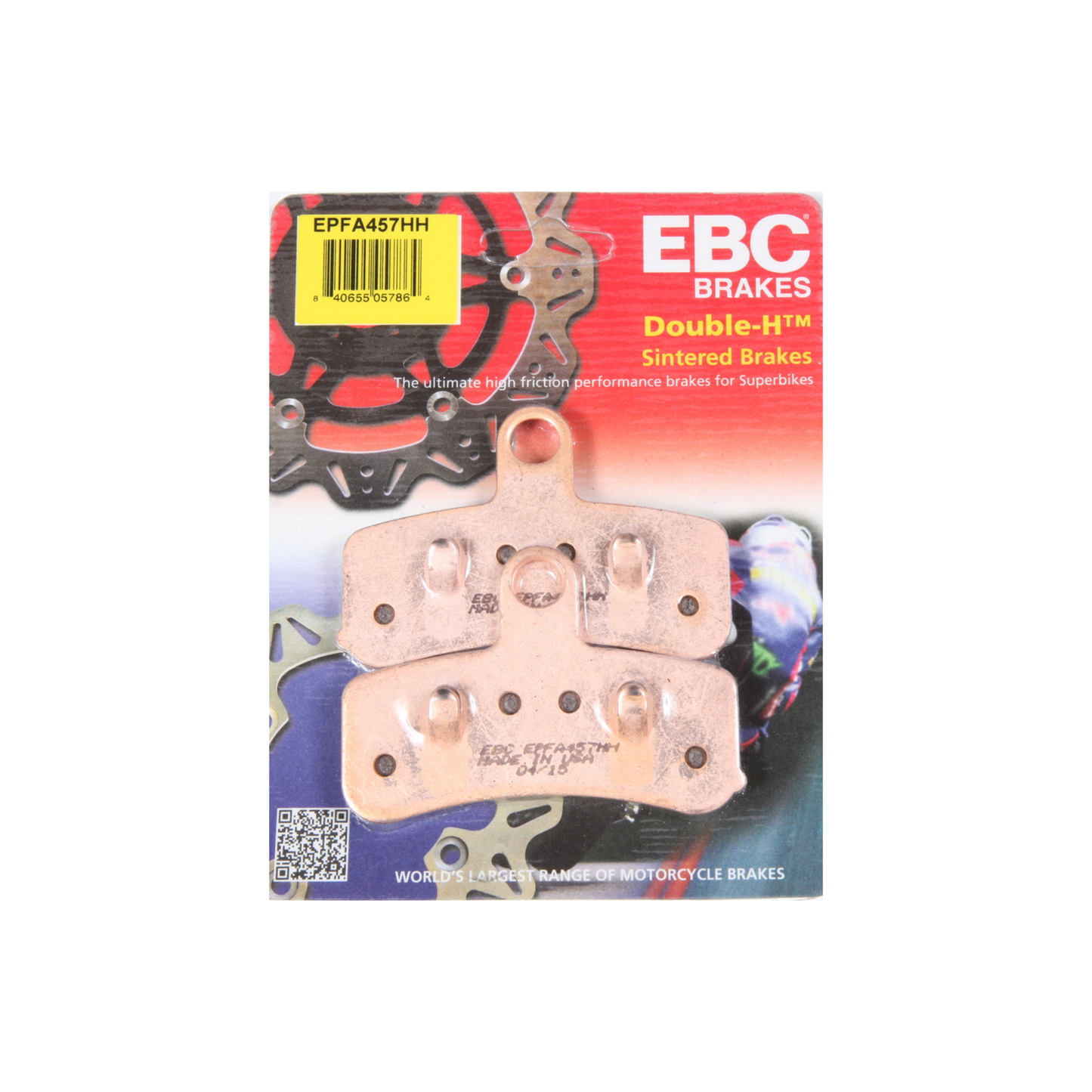 EBC Front Brake Pads for Harley-Davidson Dyna & Softail | FA457V, FA457H, FA457EP