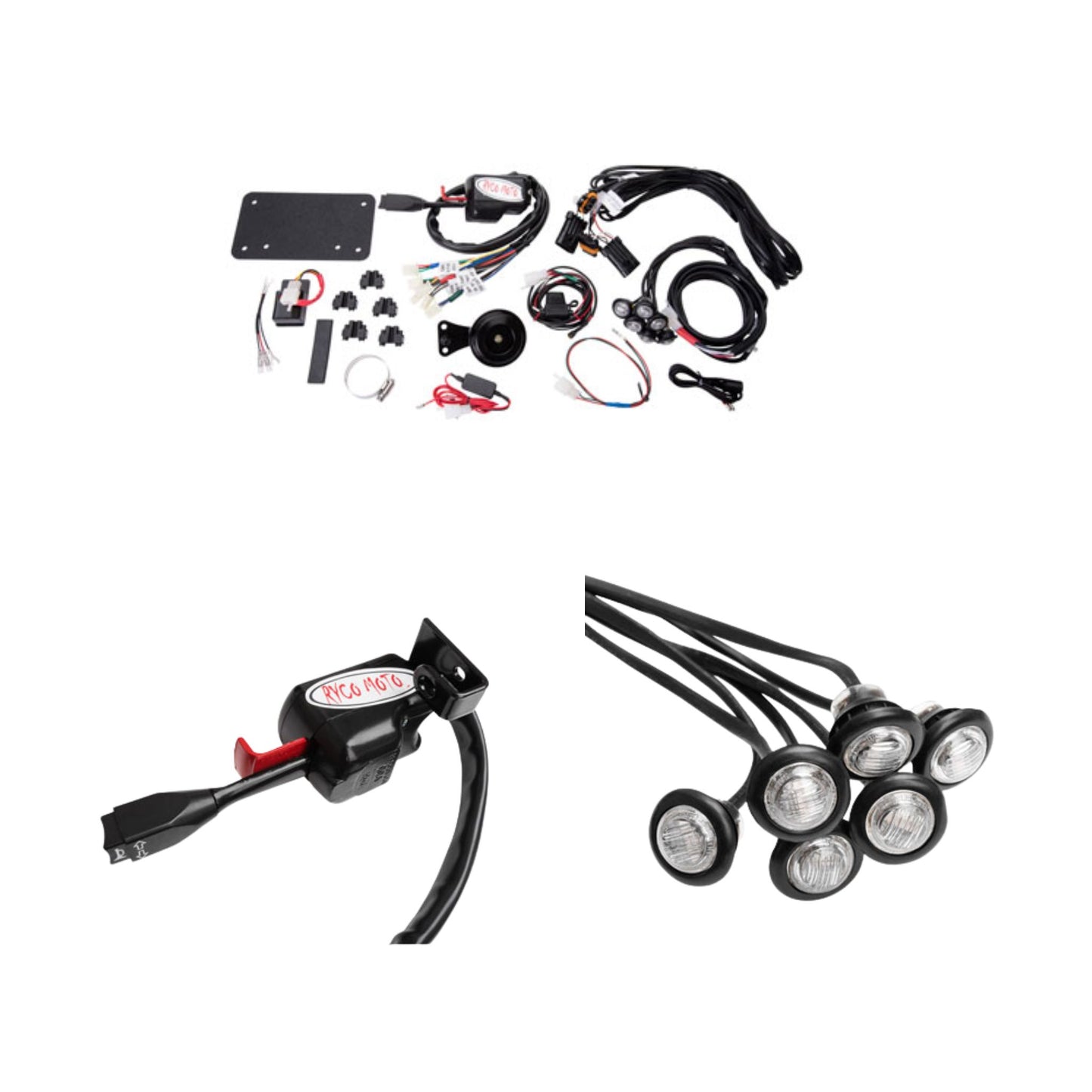 Ryco UTV Turn Signal/Horn Kit 6 LED - Honda Talon