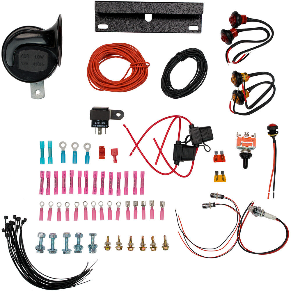 ATV-UTV TEK Street Legal Kit UTVSLK1 | Turn Signals, Horn & License Bracket
