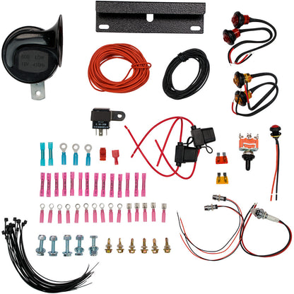ATV-UTV TEK Street Legal Kit UTVSLK1 | Turn Signals, Horn & License Bracket
