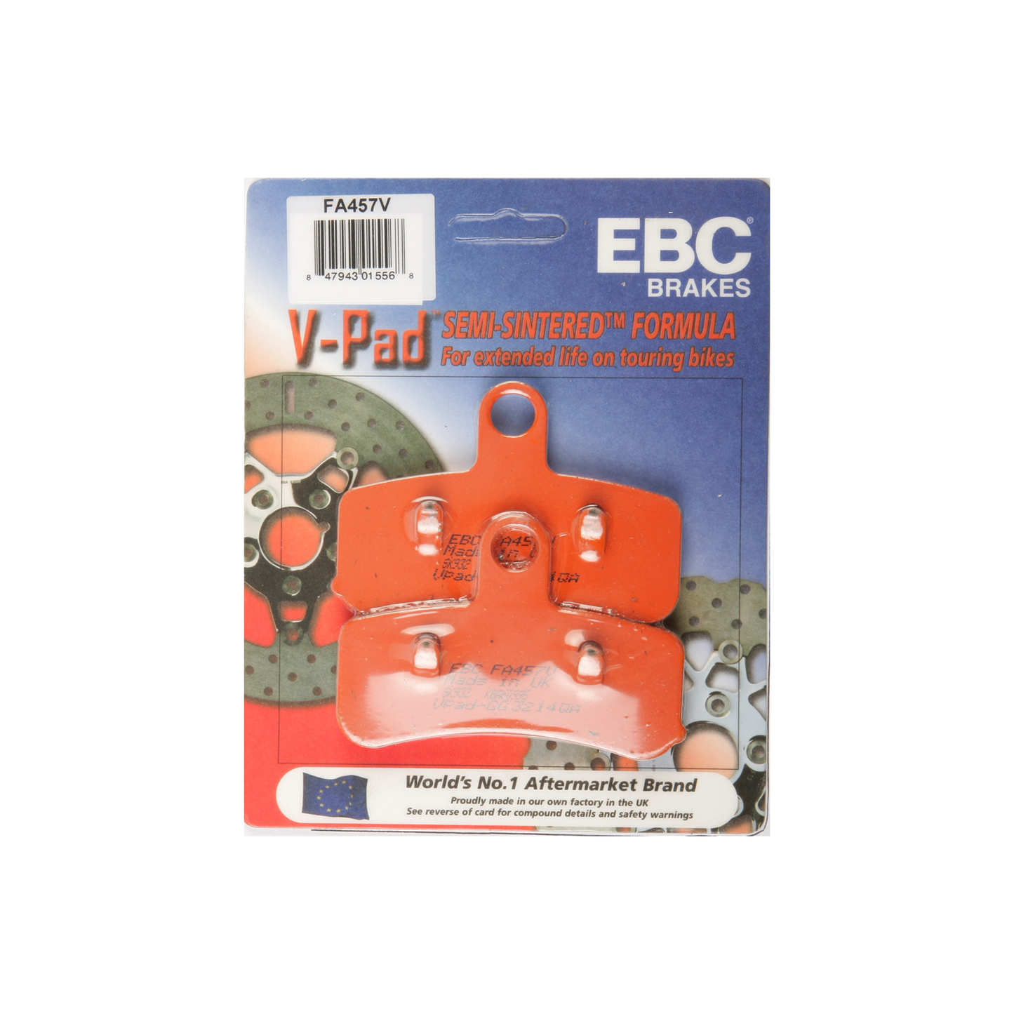 EBC Front Brake Pads for Harley-Davidson Dyna & Softail | FA457V, FA457H, FA457EP