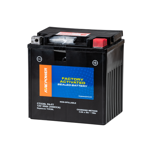 Fire Power CTX30L-BS Maintenance Free Battery | 12V Powersports Battery