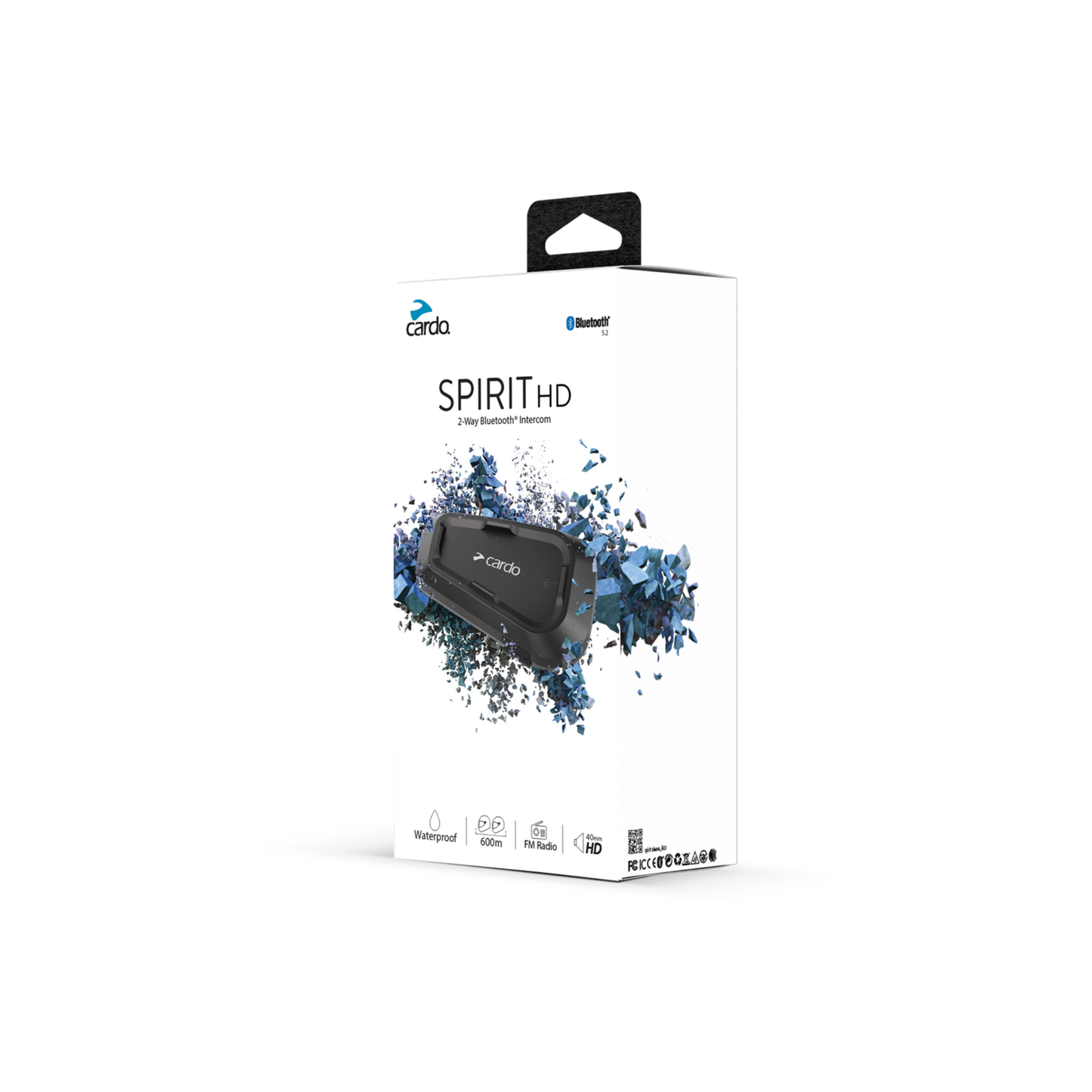 Cardo SPIRIT HD Single Bluetooth Helmet Communication System