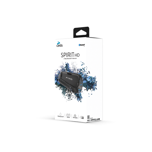 Cardo SPIRIT HD Single Bluetooth Helmet Communication System