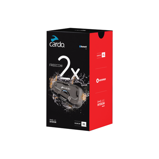 Cardo FREECOM 2X Single Bluetooth Helmet Communication System