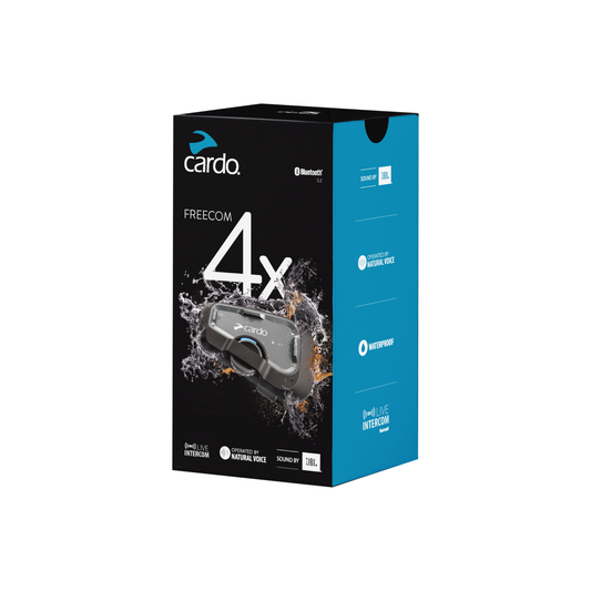 Cardo FREECOM 4X Single Bluetooth Helmet Communication System