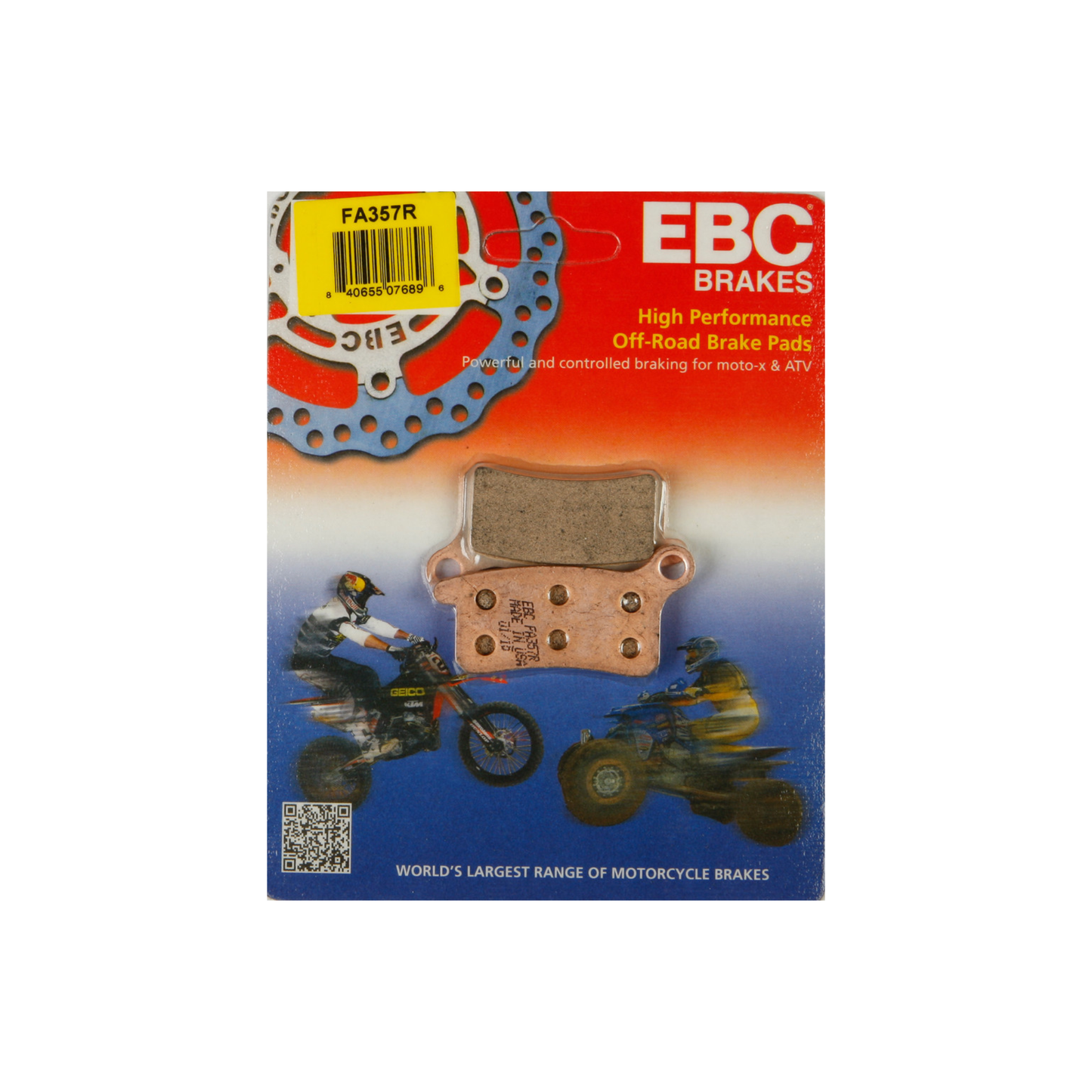 EBC R-Series Sintered Brake Pads for Motocross & Off-Road Bikes