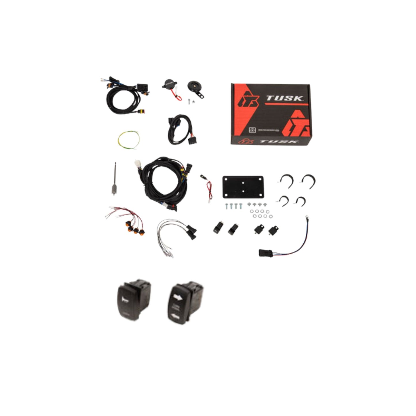 Tusk Plug and Play SxS - Signal & Horn Kit - Button Lights - Polaris RZR