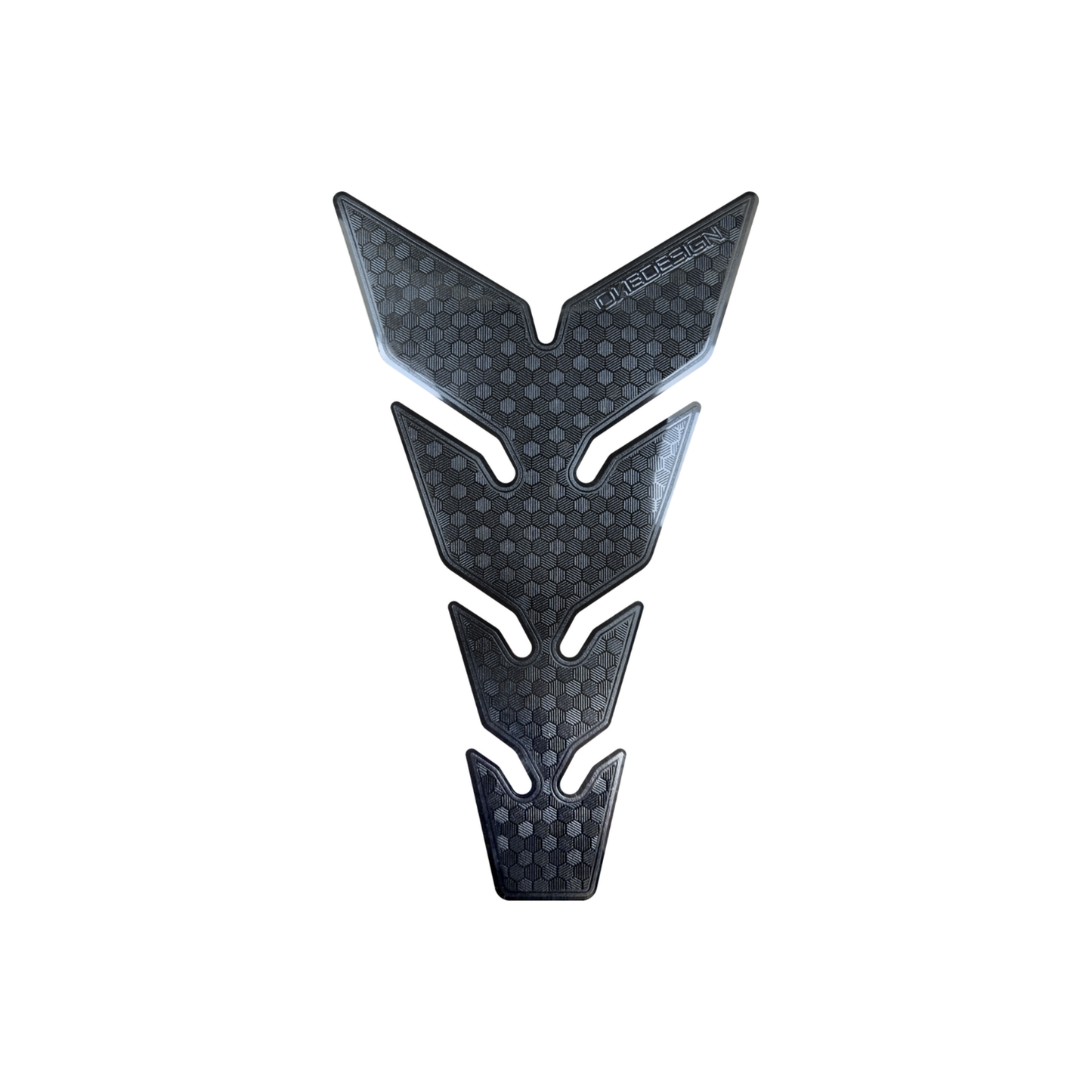 ONE Emblems Ultra-Thin Black Hexagon Tank Pad | Universal Motorcycle Tank Protector