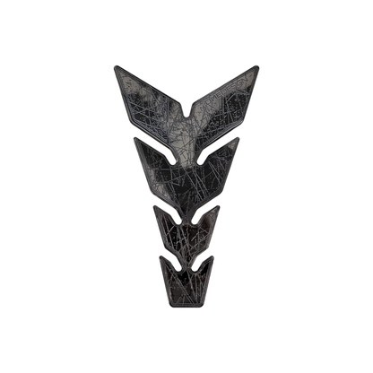 ONE Emblems Ultra-Thin Black Hexagon Tank Pad | Universal Motorcycle Tank Protector