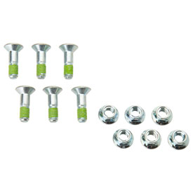 Bolt Hub-Savers Double Locked Sprocket Fastening Kit Silver