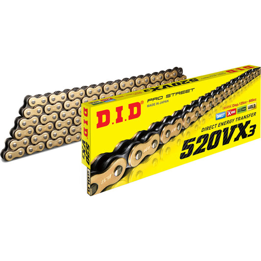 D.I.D. 520VX3 X-Ring Chain | 520 Off-Road Motorcycle Chain